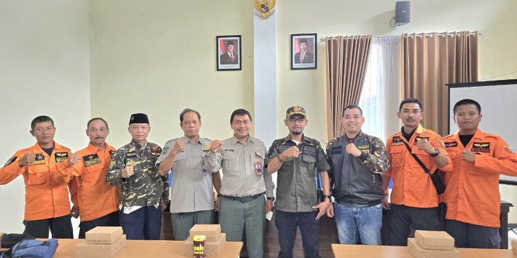 Ansor Banser Kota Malang silaturahim dengan BPBD Kota Malang. Foto/dok