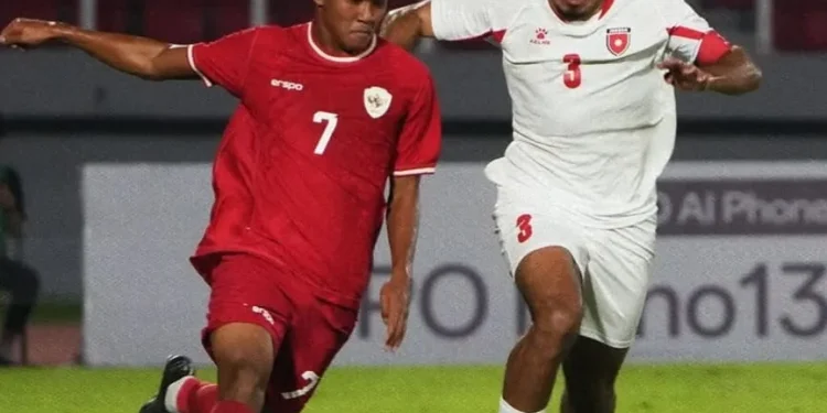 Timnas Indonesia U20 menghadapi Timnas Suriah U20 dalam lanjutan turnamen Mandiri U20 Challenge Series. /Foto: Tangkapan layar Instagram @timnasindonesia
