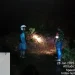 Petugas meninjau longsor yang terjadi di jalan penghubung Dusun Cungkal dan Dusun Dadapan Wetan, Desa Bendosari, Kecamatan Pujon. Foto: BPBD Kabupaten Malang