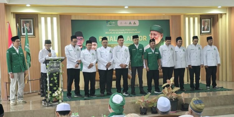 PC GP Ansor Kota Malang menggelar acara Pengukuhan Pengurus Majelis Zikir Dan Selawat Rijalul Ansor pada Minggu (12/1/2025) kemarin. /Foto: PC GP Ansor Kota Malang for Tugumalang.id