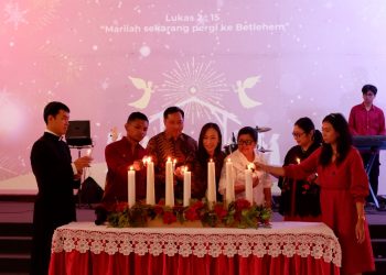 Perayaan Natal di ITN Malang.