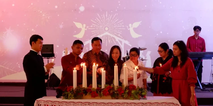 Perayaan Natal di ITN Malang.