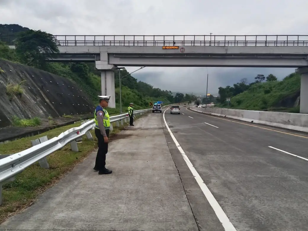 lokasi kecelakaan di jalan tol