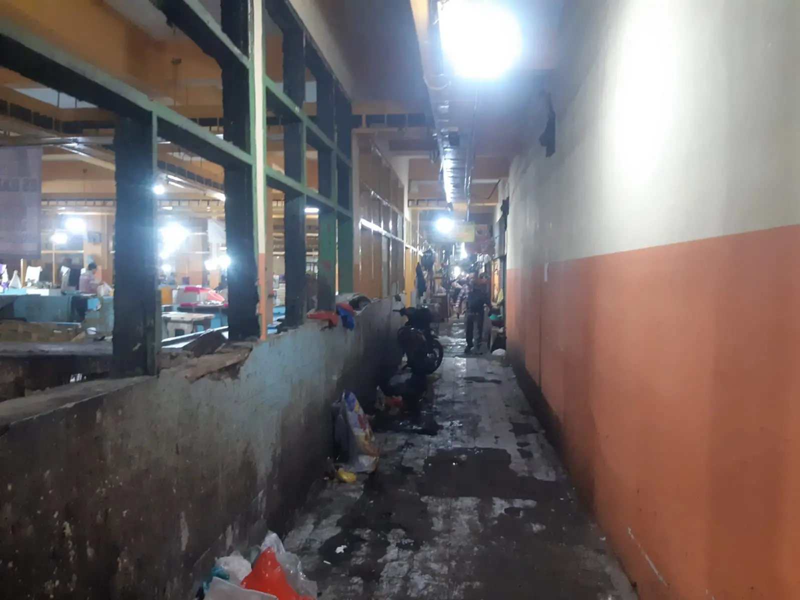 Kondisi Pasar Besar Kota Malang. (Foto/M Sholeh)