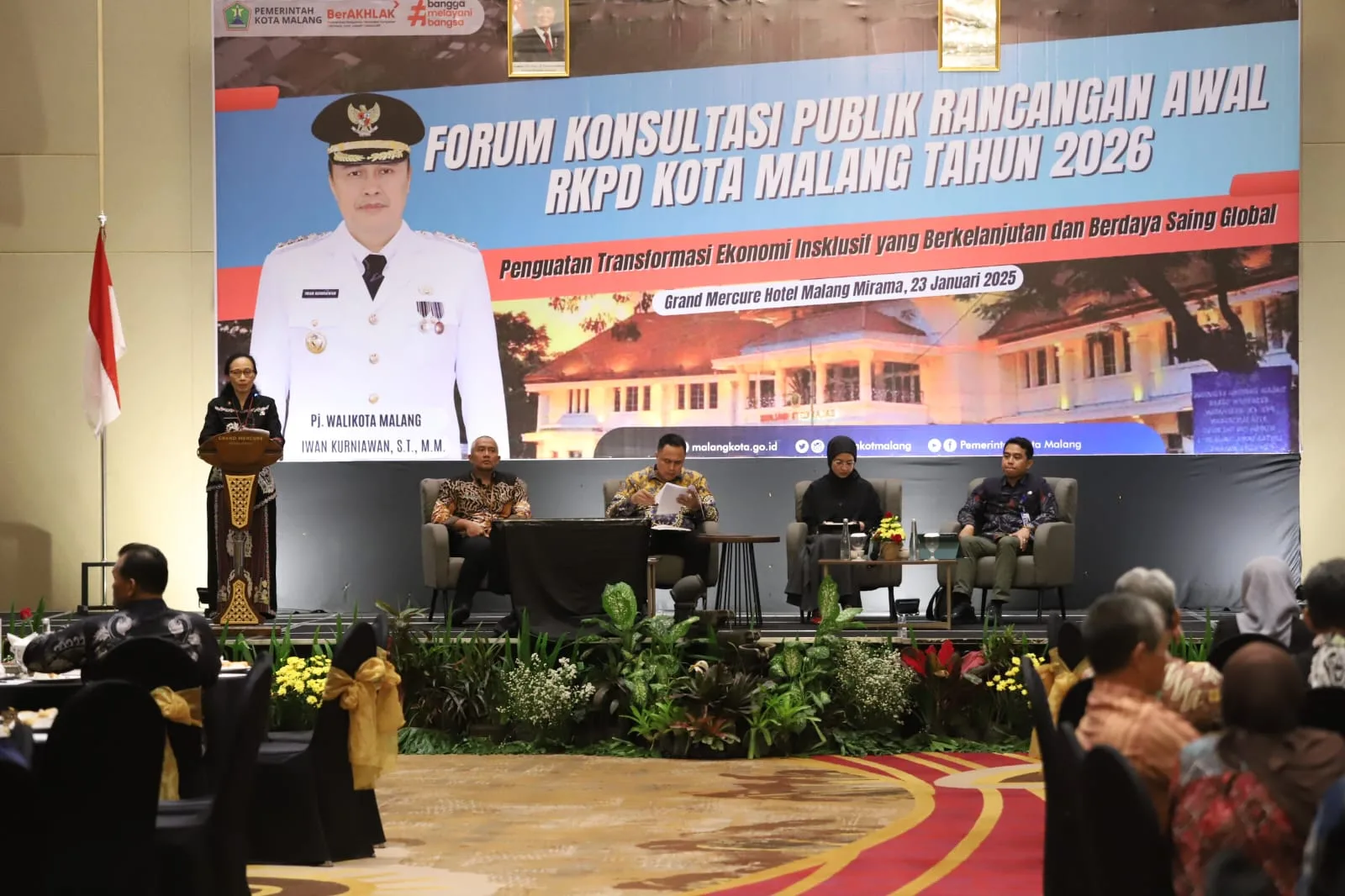 Forum Konsultasi Publik Rancangan Awal RKPD Kota Malang tahun 2026. Foto/dok