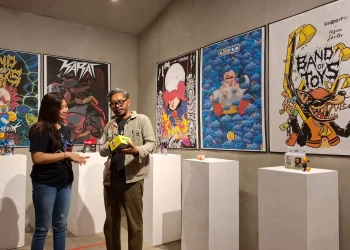 Pameran Band of Toys inisiasi Lidos x 9 band Malang lahirkan band of toys yang ikonik. Foto: Azmy