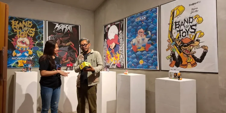 Pameran Band of Toys inisiasi Lidos x 9 band Malang lahirkan band of toys yang ikonik. Foto: Azmy