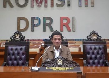 Ketua Komisi III DPR RI Habiburokhman saat memberikan perspektif lain di tengah banjir kritik yang ditujukan pada Polri. Foto: Dok.