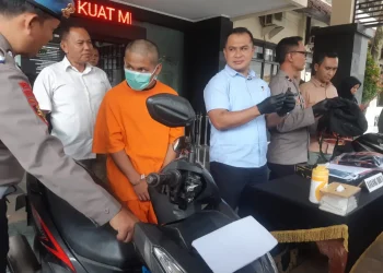 Sindikat pencuri motor diringkus Satreskrim Polresta Malang Kota. (Foto/M Sholeh)