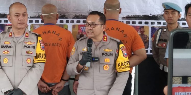 Kapolres Batu AKBP Andi Yudha Pranata menegaskan penyelidikan kasus pencabulan di Ponpes Kota Batu jalan terus. Foto: Azmy