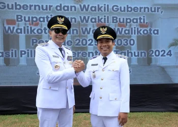 Wahyu Hidayat dan Ali Muthohirin resmi menjadi Wali Kota dan Wakil Wali Kota Malang. (Foto/dok. Prokopim Setda Kota Malang)