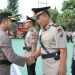 Kapolres Batu AKBP Andi Yudha Pranata saat proses sertijab jabatan Kapolsek Pujon. Foto: Polres Batu