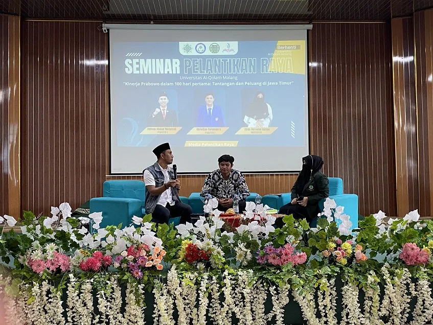 Seminar nasional di Universitas Al Qolam. Foto/dok