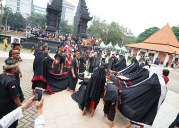Kemeriahan Festival Seni Tradisi di Taman Krida Budaya, Kota Malang. (Foto/dok.)