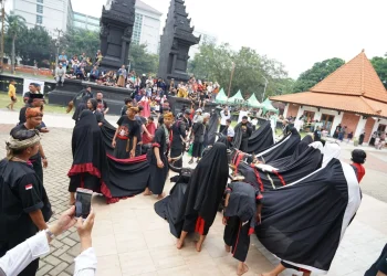 Kemeriahan Festival Seni Tradisi di Taman Krida Budaya, Kota Malang. (Foto/dok.)