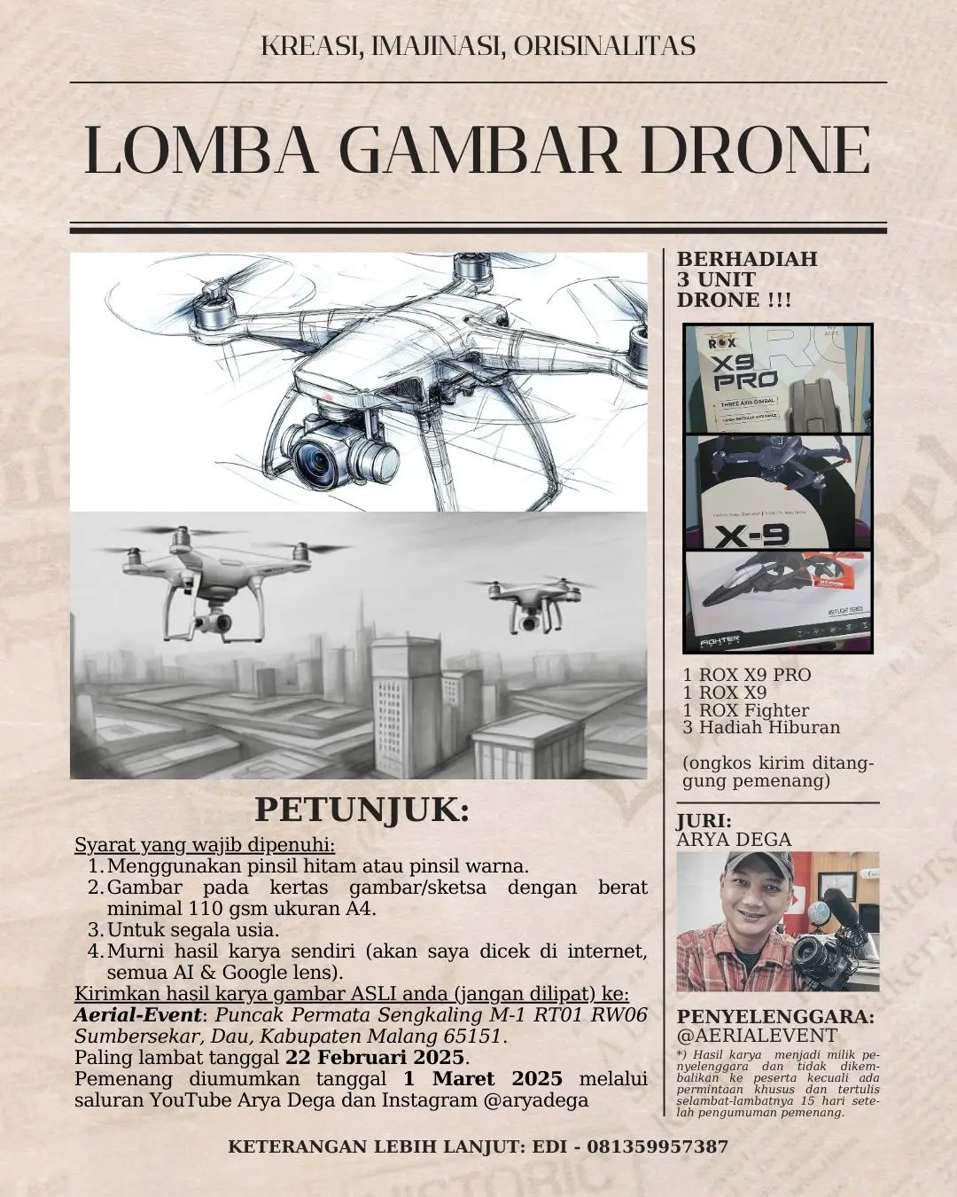 Poster Lomba Gambar Drone