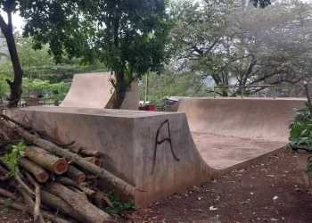 Taman Hutan - Komunitas BatuSkate Arena Skate Park di Taman Hutan Kota Bondas Tak Representatif