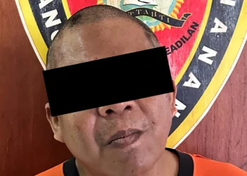 Pria asal Sukun, Kota Malang Diciduk petugas usai nekat maling motor di Balai Kota Among Tani Kota Batu. Foto: Polres Batu