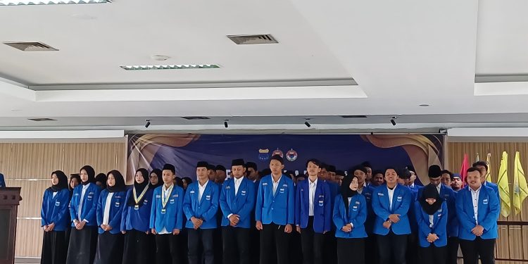 Pelantikan pengurus PMII Komisariat Sunan Ampel UIN Malang. Foto/dok