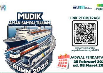 Pendaftaran program Mudik Gratis 2025 yang diselenggarakan PT Pegadaian. /Foto: Dok. Pegadaian Kanwil XII.