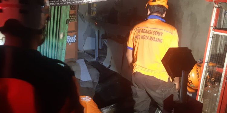 Lokasi insiden Toko Madura ambles dan mengakibatkan penjaga toko tewas. (Foto/M Sholeh)