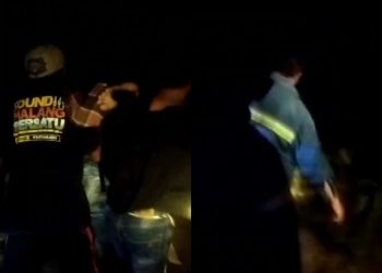 Tangkapan layar video evakuasi korban. Foto: dok. Pokdarwis Bowele