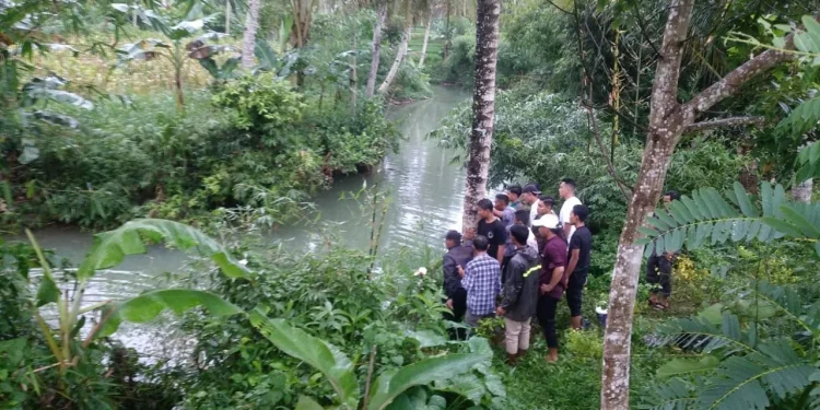 Lokasi tenggelamnya remaja di Bantur. Foto: Polres Malang