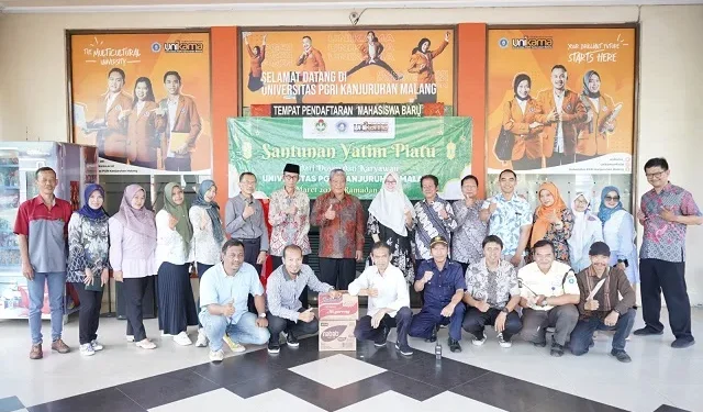Unikama menyalurkan santunan kepada anak yatim dalam momentum Ramadan 2025. (Foto/dok.)