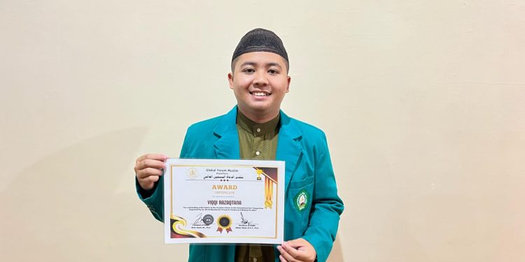 Viqqi Razaqtana, peraih juara 1 Lomba Dai tingkat Internasional dari Unisma. Foto: Azmy