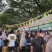 PASARIA Ramadan di Sawojajar dipenuhi pengunjung untuk ngabuburit menjelang waktu berbuka. (Foto: Hailatun Nada/Magang)