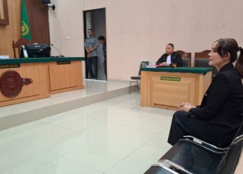 Isa Zega saat menjalani sidang di PN Kepanjen. Foto: Aisyah Nawangsari Putri