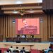 Lathifah Shohib saat menyampaikan materi di rapat paripurna. Foto: Aisyah Nawangsari Putri