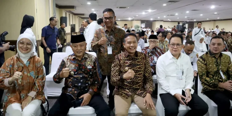 Wali Kota Malang, Wahyu Hidayat saat menghadiri Rakor penguatan kepala daerah anti korupsi di Jogja Expo Center. (Foto/dok. Prokopim Setda Kota Malang)