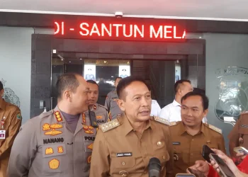 Wali Kota Malang, Wahyu Hidayat bersama jajarannya memulai silaturahmi ke Polresta Malang Kota. (Foto/M Sholeh)