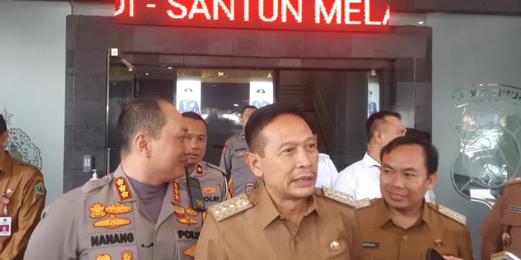 Wali Kota Malang, Wahyu Hidayat bersama jajarannya memulai silaturahmi ke Polresta Malang Kota. (Foto/M Sholeh)