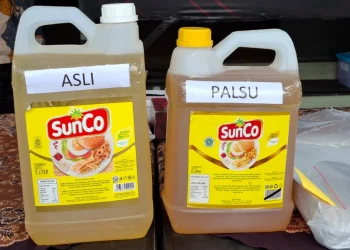 Minyak goreng asli dan palsu