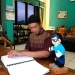membaca Al Quran Braile di RSBN Malang.