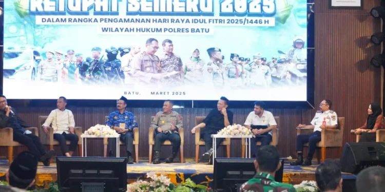 Rakor persiapan pengamanan Lebaran 2025 di Kota Batu. Foto: Diskominfo Kota Batu