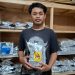 Zudan Hanifi, pemilik UMKM rambak pisang Gdangku. Foto: Aisyah Nawangsari Putri