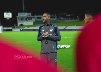 Pelatih Timnas Indonesia, Patrick Kluivert optimis bisa meraih hasil positif melawan Australia. /Foto: Dok.PSSI.