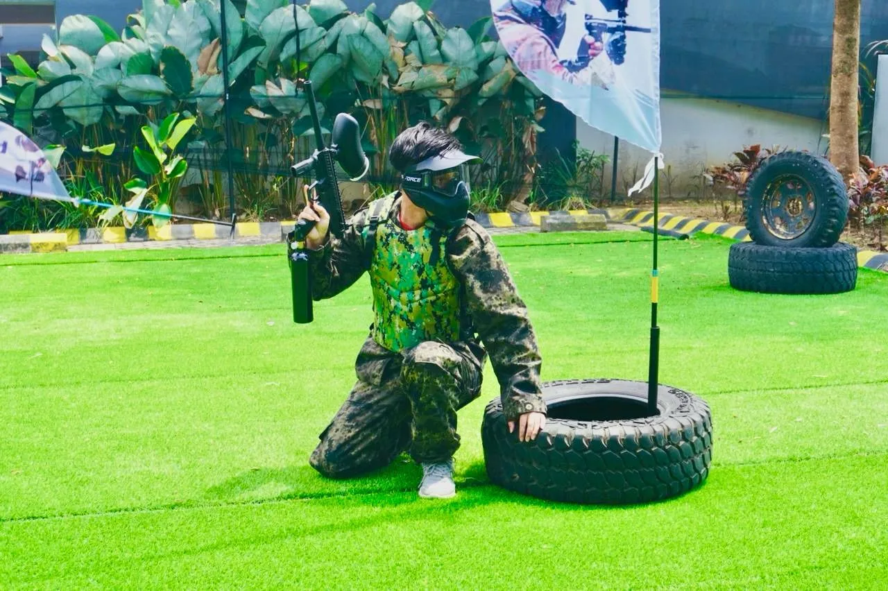 Paintball di Grand Mercure Malang Mirama. Foto/dok