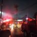 Kebakaran akibat ledakan gas LPG di daerah Sarangan, Lowokwaru (Foto: Keshia Putri Susetyo/Malang)