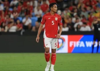 Bek timnas Indonesia, Rizky Ridho yang tampil tangguh dalam kualifikasi Piala Dunia 2026. (Foto/IG @Rizky Ridho)
