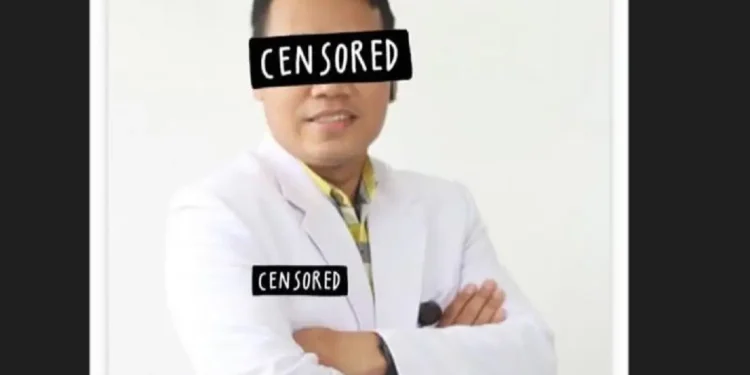 Dokter yang diduga melakukan pelecehan seksual terhadap pasiennya. (Foto/Instagram korban)