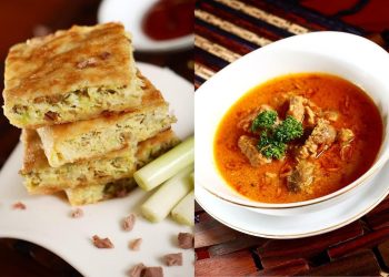 Menu martabak dan kari di Martabak Agung. Foto: Instagram Martabak Agung