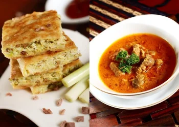 Menu martabak dan kari di Martabak Agung. Foto: Instagram Martabak Agung