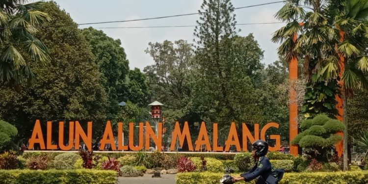 Alun Alun Merdeka Kota Malang. (Foto/M Sholeh)