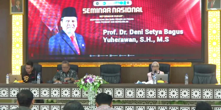 Semnas Reformasi KUHAP yang kembali digelar oleh akademisi FH Unisma. Foto: Azmy