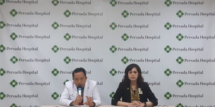 Pihak Persada Hospital Malang menggelar konferensi pers atas kasus dugaan pelecehan seksual oleh dokter. (Foto/M Sholeh)