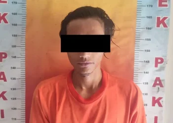 Terduga pelaku MZ usai diamankan di Polsek Pakis. Foto: Polres Malang